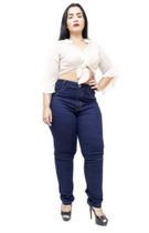 Kit 2 Calça Jeans Feminina Plus Size Skinny Com Lycra 34 A 62
