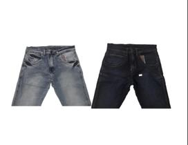 Kit 2 Calça Jeans Masculina Slim Elastano Nº 44