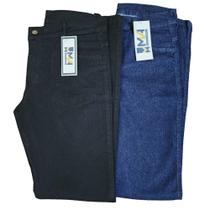 Kit 2 Calça Jeans Masculina Tradicional com Elastano Barata - MVA Jeans