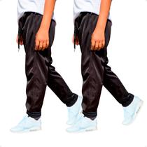 KIT 2 Calça Jogger Infantil Helanca Flanelada