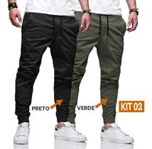 Kit 2 Calça Jogger Jeans Skinny Masculina Com Punho Elastico A Pronto Entrega