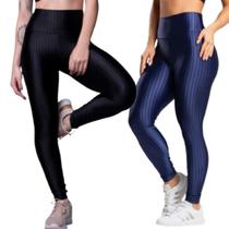 KIT 2 Calça Legging de Academia New Zig 3D Bella Fiore Treino Musculação Moda Fitness Treino