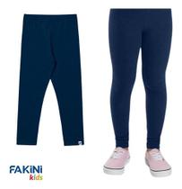 Kit 2 Calça Legging Feminina Calça Infantil Juvenil Algodão