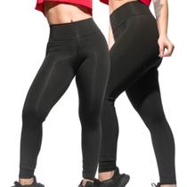 KIT 2 Calça Legging Sortido Cós Alto Fitness Zero Transparencia - WarFit