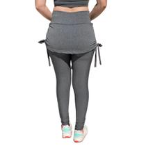 Kit 2 Calça Legging Suplex Saia Tapa Bumbum Cintura Alta Fitness Com Sainha - Jinkingstore