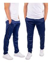 Kit 2 Calça Masculina Helanca Treino Academia Casual