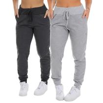 Kit 2 Calça Moletom Com Bolso Fristyle Feminina Adulto