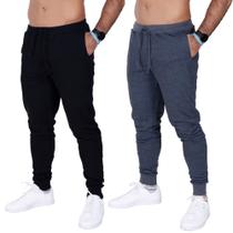Kit 2 Calça Moletom Fristyle Com Bolso Masculina Adulto Kit 2 Calça Moletom Fristyle Com Bolso Masculina Adulto
