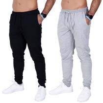 Kit 2 Calça Moletom Fristyle Com Bolso Masculina Adulto