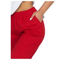 Kit 2 Calça Moletom Juvenil Flanelada Masculino Feminino Unisex