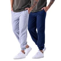 Kit 2 Calça Moletom Punho Fit Slim Masculino Adulto - Daze Modas