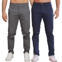 Kit 2 Calça Sarja Masculina Calca Masculino Com Lycra Elastano Kit 2 Calça Sarja Masculina Calca Masculino Com Lycra Elastano