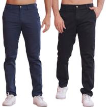 Kit 2 Calça Sarja Masculina Calca Masculino Com Lycra Elastano Kit 2 Calça Sarja Masculina Calca Masculino Com Lycra Elastano