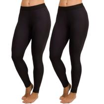 KIT 2 Calça Térmica Proteção UV Bella Fiore Adulto Segunda Pele Ciclista Moda Fitness Feminina