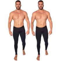 KIT 2 Calça Térmica Proteção UV WLS Modas Adulto Segunda Pele Ciclista Moda Fitness Masculina