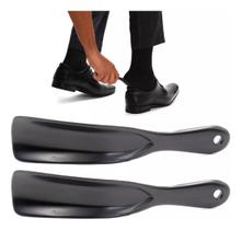 Kit 2 Calçadeiras Para Sapatos E Tênis Em Geral Cor Preto