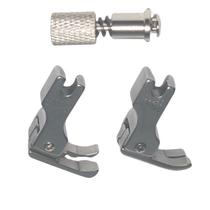 Kit 2 Calcador Pesponto Compensado 2mm 1/16E Direito e Esquerdo Com Engate Rápido Kit 2 Calcador Pesponto Compensado 2mm 1/16E Direito e Esquerdo Com Engate Rápido