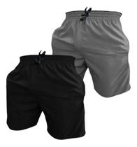 Kit 2 Calçao Praia Bermudas Tactel Short Seca Rapido Verão