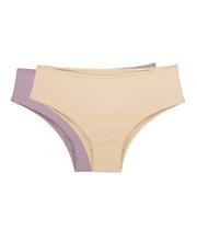 Kit 2 Calças Cavadas Nude/Rosa Retrô Love Secret 819303 Algodão