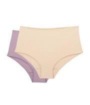 Kit 2 Calças Clássicas Nude/Rosa Retrô Love Secret 819304 100% Algodão