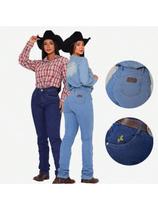 KIT 2 Calças Country de Rodeio Feminina Cintura Alta Com Lycra