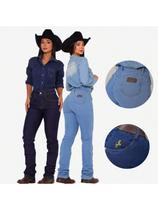 KIT 2 Calças Country de Rodeio Feminina Cintura Alta Com Lycra
