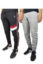 Kit 2 Calças de Moletom 1 Preto 1 Mescla