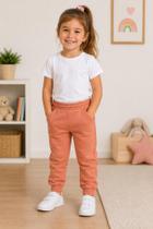Kit 2 Calças de Moletom Infantil Peluciada Inverno Confortável Quentinha Azul Marinho e Terra Cota Kit 2 Calças de Moletom Infantil Peluciada Inverno Confortável Quentinha Azul Marinho e Terra Cota