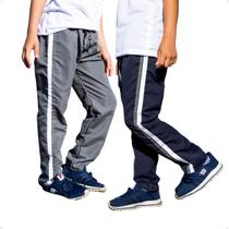 Kit 2 Calças Infantil Tactel Bolso Traseiro