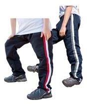 Kit 2 Calças Infantil Tactel Verão Inverno 2 Faixas Lat 071