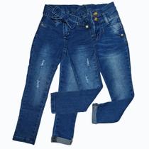 Kit 2 Calças Jeans Infantil Menina Mom E Skinny