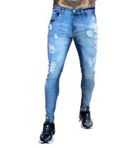Kit 2 Calças Jeans Masc Destroyed