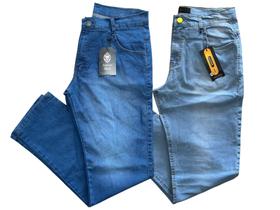 Kit 2 calças jeans masculina com lycra otima elasticidade