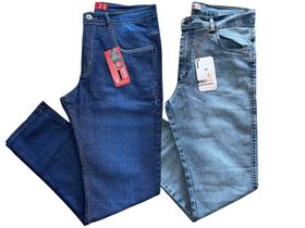 Kit 2 calças jeans masculina com lycra otima elasticidade Kit 2 calças jeans masculina com lycra otima elasticidade