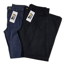 Kit 2 Calças Jeans Masculina Reforçada Confortável Direto da Fabrica Tradicional Barata - MVA JEANS