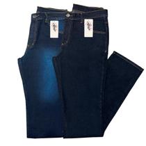 Kit 2 Calças Jeans Masculinas Tradicionais c/ lycra Almix