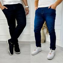 KIT 2 Calças Jeans Masculino Skinny Elastano Moda e Calça Casual - Vinty