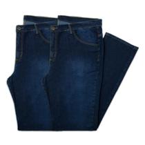Kit 2 Calças Jeans Plus Size Extra Tradicional Kit 2 Calças Jeans Plus Size Extra Tradicional