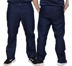 Kit 2 Calças Jeans Stretch Lycra Masculina Slim Algodão e Elastano Linha Premium 48 ao 56