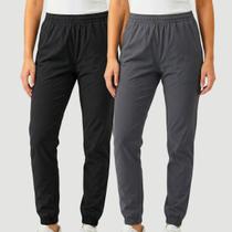 Kit 2 Calças Jogger Feminina em Tactel para Academia e Uso Diário