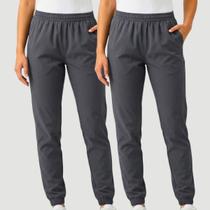 Kit 2 Calças Jogger Feminina em Tactel para Academia e Uso Diário