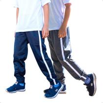 Kit 2 Calças Jogger Infantil Helanca Elástico na Barra 424