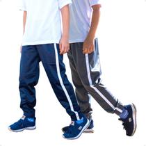 Kit 2 Calças Jogger Infantil Helanca Elástico na Barra 424
