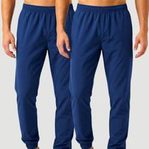 Kit 2 Calças Jogger Masculina Esportiva em Tactel para Academia e Treino
