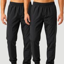 Kit 2 Calças Jogger Masculina Esportiva em Tactel para Academia e Treino