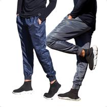 KIT 2 Calças Jogger Masculina Skinny Tecido Tactel 416
