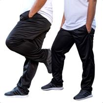 KIT 2 Calças Jogger Plus Size Lisa Masculina Elástico na Barra 106