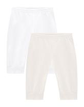 Kit 2 Calças Jogger Unissex Branca/Amarela Brandili