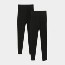 Kit 2 Calças Legging Básicos K020 Feminina Kit 2 Calças Legging Básicos K020 Feminina