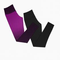 Kit 2 Calças Legging Degrade Academia Feminina